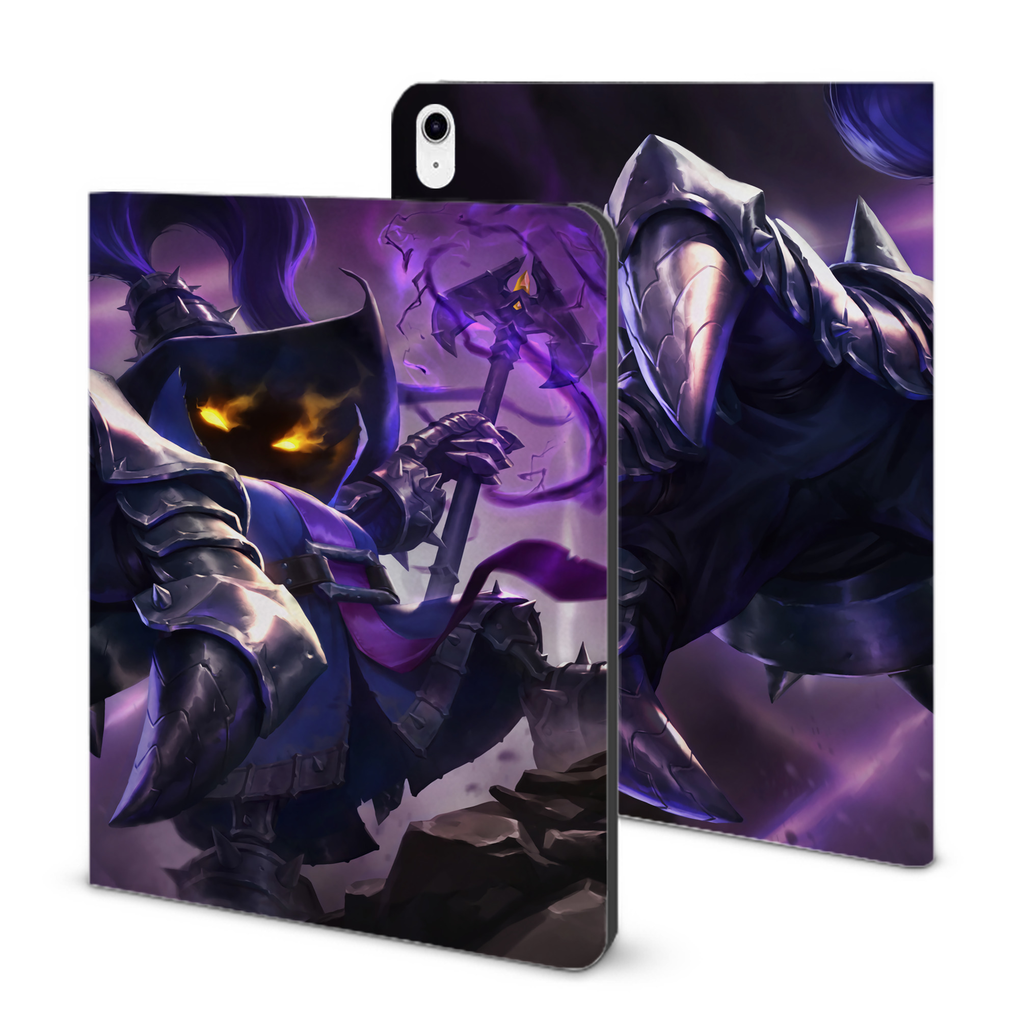 （画像用） リーグ・オブ・レジェンド League of Legends LOL IPad ケース ブック型 PUレザー TPU 耐衝撃 軽量 薄型 ペン収納なし 全面保護 IPad 各モデル対応